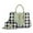 CKR Mint, variant on MKF Collection Yuliana Women's Satchel Bag with Wallet, Checkered Vegan Leather Handbag Purse Set by Mia K. - Mustard