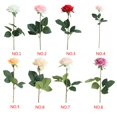 thumbnail image 4 of Cateissary Rosa Artificial Ramo Falso Seda Flores de Boda Fiesta Jardín Hogar Kits de decoración para fiestas rosa púrpura Cateissary JJ16225-07, 4 of 6