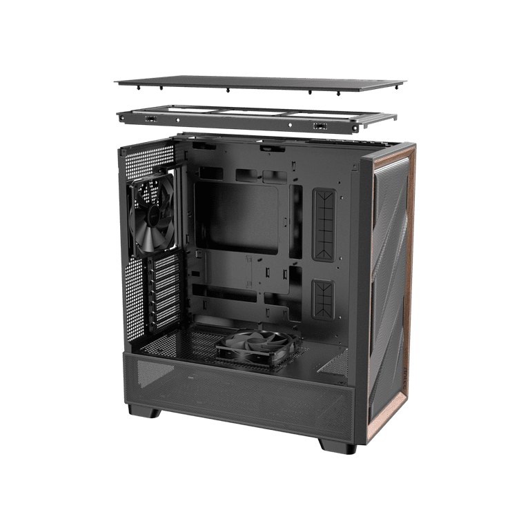 Antec FLUX Mid-Tower E-ATX PC Case with Wood Frame and Mesh Panels