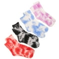 thumbnail image 4 of 4 Pairs Coral Fleece Socks Warm Socks Fuzzy Socks Fluffy Socks Winter Socks for Women, 4 of 5