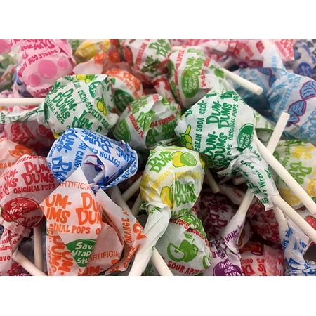 Pops Assorted Lollipops Dum Dums Pops, Assorted Flavors Lollipops Candy, 155-Count pack (Pack of 2 Pounds) ()