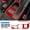 Red Carbon, variant on Real Soft Carbon Fiber Sticker for Subaru Impreza STI 2002 2003 2004 Parking Brake Base Accessories Interior Trim Decoration.