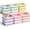 Macaron Color, variant on 11 Inch 6 Pack Fabric Storage Cubes with Metal Handles, Back to School Collapsible Organizer Bins for Classroom, Closet, Student Room, Toys and School Supplies (Macaron Color)