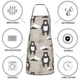 thumbnail image 6 of Pofeuu Cartoon Bear Brown Print Aprons with Pockets, Cute Aprons for Kitchen, Cooking, Server, Barber, Chef Apron, 6 of 7