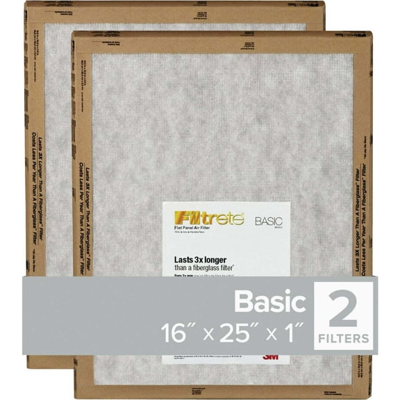 Filtrete 16x25x1 Basic Filter FPL01-2PK-24 Pack of 24