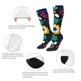 thumbnail image 6 of Lsque Colorful Mexican Flower Printed Crew Socks Men's Women's LightWeight Thin Casual Calf Socks ,Knee High Socks,Cotton Socks, 6 of 9