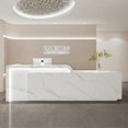 thumbnail image 4 of Reception Counter Desk Parental Advisory Luxury Front Desk Reception Cafe Counter Information Mesa De Escritorio Furniture My Lux Decor Round, 4 of 10