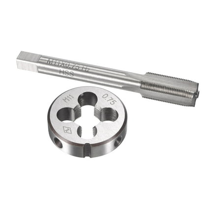

Uxcell M11 x 0.75mm Metric Tap and Die Set Machine Thread Tap with Round Die