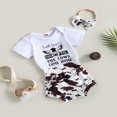 thumbnail image 3 of Combinaison à Manches Courtes pour Filles + Short + Bandeau, 3 of 8