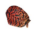 thumbnail image 2 of Scrub Caps for Women, Adjustable Halloween Nurse Hat with Ponytail, Fall Hair Cover for Work, Shower, Salon, Spa, Dental, Soft Breathable Working Cap Ginger, 2 of 3