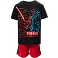 thumbnail image 5 of Star Wars Darth Vader Big Boys T-Shirt and Mesh Shorts Outfit Set Little Kid to Big Kid, 5 of 5