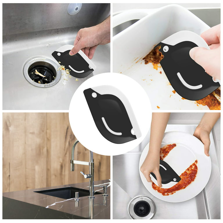 Silicone Clean Tool Sweep Spatula Scraper Removal Residue Fry Pan Dish  Cleaner for sale online