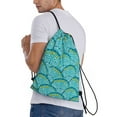thumbnail image 4 of Yiaed Beautiful Seashells Print Drawstring Bags Drawstring Backpack Bulk String Back Pack Gym Sport Bag-Medium, 4 of 5
