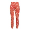 thumbnail image 5 of Renewold Snowflakes Red Yoga Leggings with Pockets for Women Athletic Pants High Waist Ultra Soft Hip Lift Ankle Pants Printed Leggings 4 Way Stretch Plus Size, L, 5 of 8