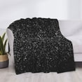 thumbnail image 3 of Goofa Black And White Dotted Pattern Fleece Throw Blanket for Couch, Soft Checkered Flannel Blanket for Sofa, Warm Cozy Decorative Blanket Fall Decor Gift-60"x50", 3 of 6