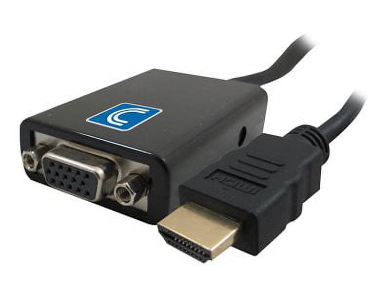 4IN HDMI A MALE TO VGA FEMALE W/AUDIO CONVERTER 2 YR WARR