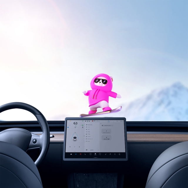 TIMIFIS Automotive Decorations Car Decoration Bear Doll Doll Center Console Slide Bear Sliding Car Decoration Innovativeness Car Decoration Other Exterior Accessories