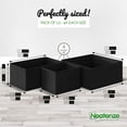 thumbnail image 2 of NEATERIZE Drawer Organizer - [Set of 12] - Closet Organizer and Storage Baskets| Foldable Cloth Drawers Divider | Fabric Bin for Dresser & Shelves |Organize Underwear, Socks, Bra, & Tie’s (Black), 2 of 4
