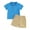 Blue, variant on Bagilaanoe 2pcs Toddler Baby Boy Girl Shorts Set Short Sleeve Shirt Tops   Shorts 12M 18M 24M 3T 4T 5T Kids Casual Summer Clothes