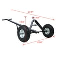 thumbnail image 6 of Trailer Dolly Steel Trailer Mover 44" Extra-long Handle 600lbs Tongue Weight Capacity With Pneumatic Tires & Mounting Accessories, 6 of 7