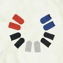 UNOMOR 10pcs Fingertip Cover for Screen Finger Cots Finger Protectors Ultra-thin Random Color for Touch Sensitivity