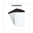 thumbnail image 3 of Premium Ruled Writing Pads with Heavy-Duty Back, Narrow Rule, Black Headband, 50 White 5 x 8 Sheets, 12/Pack, 3 of 3
