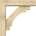 thumbnail image 3 of Ekena Millwork 6"W x 26"D x 26"H Merced Block Rough Sawn Bracket w/ Offset Brace, Douglas Fir, 3 of 25