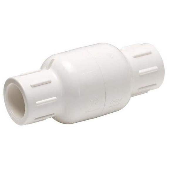 Homewerks 45704 1.25 x 1.25 in. Solvent PVC Spring Loaded Check Valve
