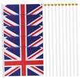 thumbnail image 4 of ADDHAT 50Pcs Hand Waving UK Flags Polyester Assorted Color Rectangle For Sports Events Home Decoration Yard, 4 of 8