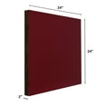 thumbnail image 3 of ATS Acoustics Ceiling Acoustic Tile 24"x24"x2" Sound Absorbing Drop Grid Panel For T-Bar Drop Ceiling Noise Reduction (Claret), 3 of 7
