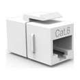 thumbnail image 1 of ACCL Cat.6 Inline Coupler w/Keystone Latch White, 5 Pack, 1 of 1