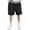 Black, variant on CYRBOKO Athletic Shorts for Boys, Knee-length Thin Elastic Waist Summer Shorts with Pockets Dark Gray Size 10-12 T