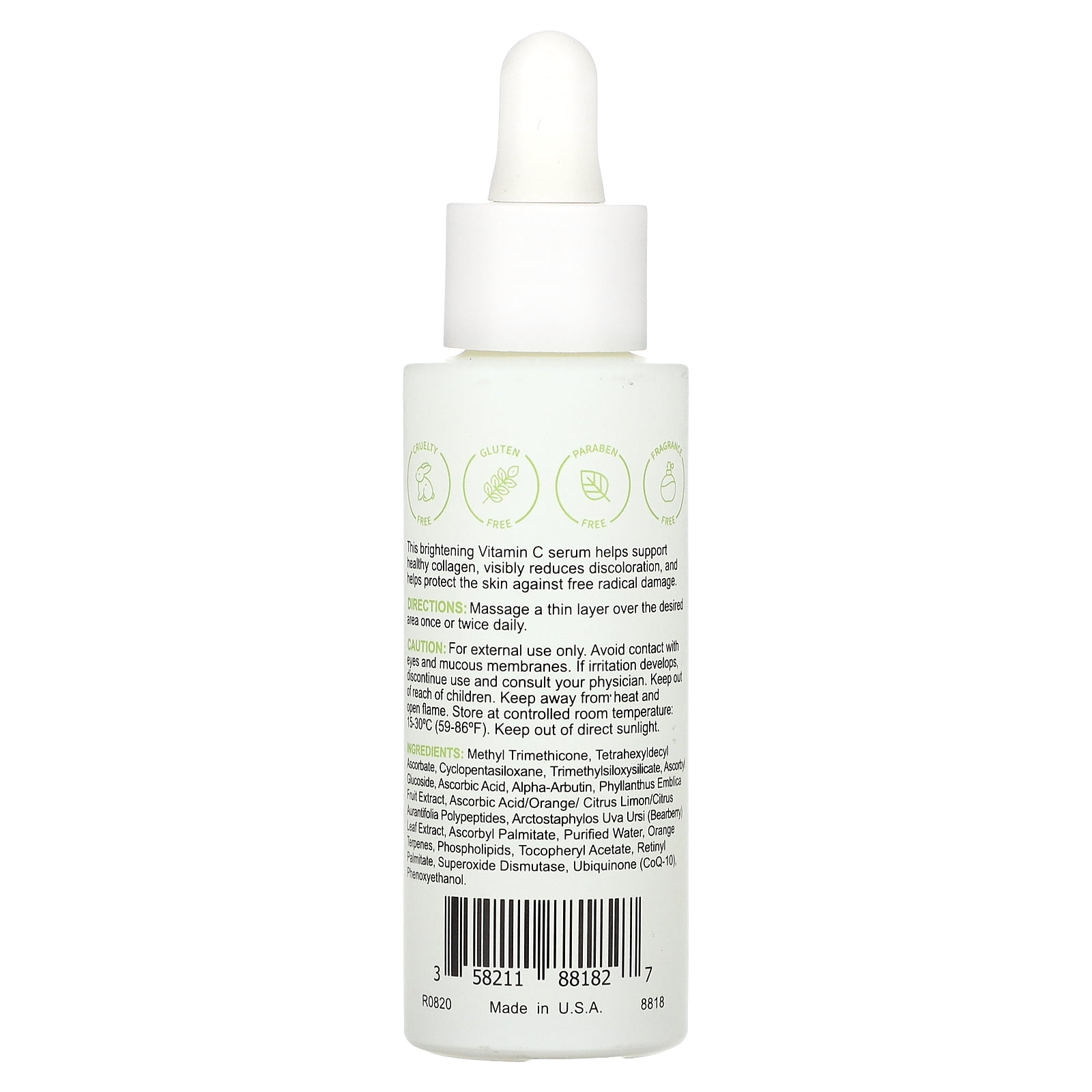 Replenix Discoloration, Vitamin C Pro Collagen Serum, Fragrance Free, 1 fl oz (30 ml)