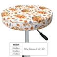 thumbnail image 4 of Gukieu Autumn Harvest Baskets Print Round Chair Cover, Dust-proof and Non-slip Bar Chair Protective Cover, Suitable for Bars, Restaurants, Offices-13 inch, 4 of 7