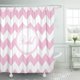 thumbnail image 1 of Cortina de Baño ABPHQTO Blanco Rosa Chevron Patrón Chica Mujer Moderno Chic 160x180 cm, 1 of 1