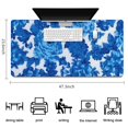 thumbnail image 5 of Long Mouse Pads for Desk,Pioneer Flower Floral Print Pattern Desk Mats on Top Of Desks, Desk Mouse Pad Extra Large with 3mm Non-Slip Base and Stitched Edge for Gaming,Office,Work,Home 47.3"x23.6", 5 of 6