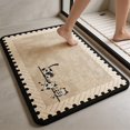 thumbnail image 4 of Tuvgenk Bathroom Mats Water Absorbing Fancy Bathroom Rugs Scalloped Nonslip 16 X 24 in, 4 of 8