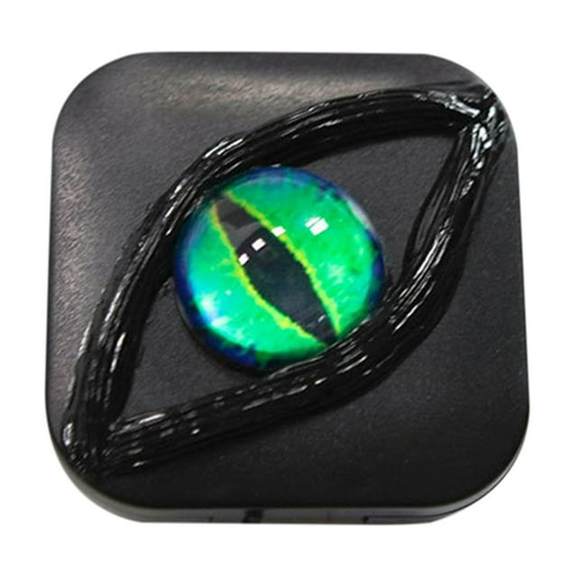 HaoXun Exquisite Halloween Contact Lens Case - Portable Personalized Lens Storage Box for Travel, Outdoor Activities, Home and Office Use