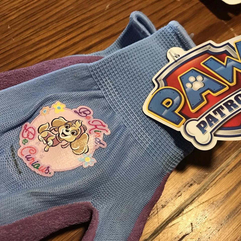 PURELY- Paw Patrol Be Kind Be Curious Toddler Gardening Gloves 3+