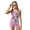 Hawaii Palm Tree, variant on Tankini Two Pieces Swimsuits for Girls Sleeveless Top and Shorts Cute Pineapple Floral Print Sun Protection Boyshort Summer Vacation