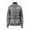 Grey, variant on Womens Bandana Knit Casual Cardigan with Paisley Pattern Zip Up Long Sleeve Loose Sweaters Fall Winter Daily Wear Coat Outfits