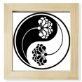 thumbnail image 1 of Culture Yin-yang Fleur Carré Cadre Photo Mur Présentoir de Table, 1 of 3