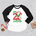 thumbnail image 4 of Camiseta con estampado de mi primera Navidad para niños de 1 a 9 años, camiseta navideña para niñas y niños, camisetas con mangas raglán, ropa para hermanos, atuendo para niños, 4 of 5