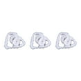 thumbnail image 2 of kurtrusly 5pieces Christmas Ribbon Safe Ingredients High-end Texture Fine Stitching Non-shedding Xmas Ribbon white 3Set, 2 of 6