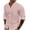 Pink, variant on Iugvhana Casual Shirts for Men Solid Color Turn-down Collar Button Long Sleeve Business Shirt Blouse with Pocket Black XXL