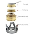 thumbnail image 3 of Joernso 1 Set Windproof Sturdy Alcohol Stove Aluminum Alloy Practical Good Sealing Camping Stove for Camping, 3 of 8