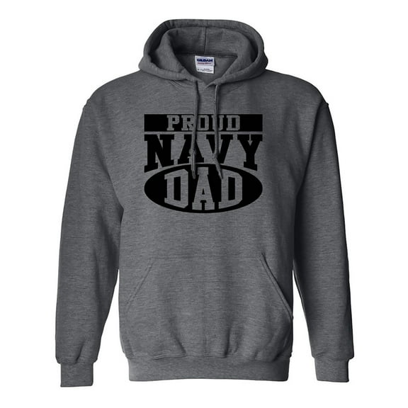 Proud Navy Dad Hooded Sweatshirt