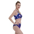 thumbnail image 6 of High Waisted Bikini Sets For Women, Blue Purple Jellyfish Swimsuits Tummy Control, Two Pieces Bathing Suit, 6 of 8