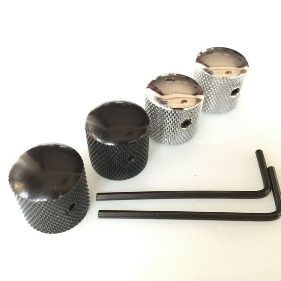 1 Piece Dome Metal volume tone Control Knobs For Electric Guitar Bass