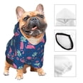 thumbnail image 3 of Balery Plants And Flamingos Sudadera con Capucha para Perros Pequeños – Ropa para Mascotas, Disfraz para Perros y Gatos, Ideal para Fiestas y Cosplay-XX-Large, 3 of 7